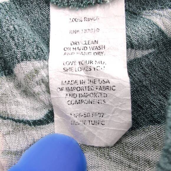 Show Me Your Mumu Green Floral Jamie Tunic Blouse Mini Dress Dress -Size S -GUC - Picture 7 of 12